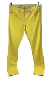 Hurley 81 Skinny Y2K Mustard Yellow Skinny Jean Denim Pants Size 31 11 NOS NWOT - Picture 1 of 15