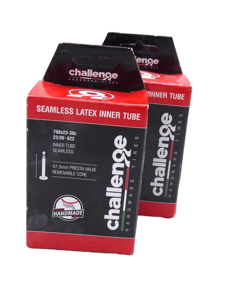 Tubos de látex sin costuras Challenge 700x23-32, par Foto 1 de 1