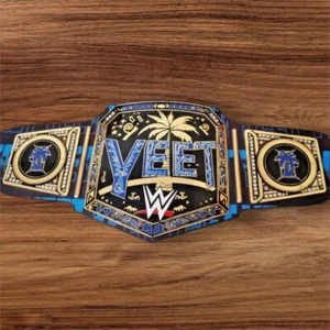 Yee t Heavyweight Wrestling Championship Belt Replica 2mm Brass - Picture 1 of 6