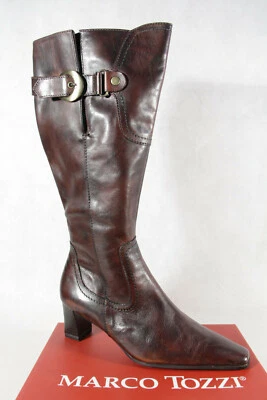 Marco Tozzi Boots Ankle Boot Brown Leather NEW!! - Image 1 of 4