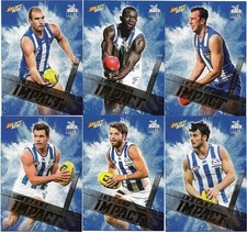 2019 Select Footy Stars Instant Impact NORTH MELBOURNE 6 Card Set