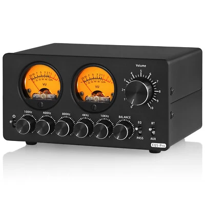 EQ5PRO 5-Band EQ Equalizer with Bluetooth Receiver Stereo Audio Preamp VU Meter - image 1 of 4