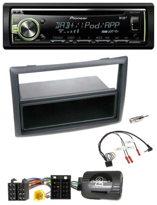 Pioneer DAB USB MP3 Lenkrad CD Autoradio für Renault Megane 2007-2008 schwarz - Bild 1 von 4