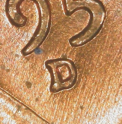 BU 1957 D LINCOLN WHEAT CENT D/D/D ROTATED REPUNCHED MINT MARK * FREE SHIPPING * - Image 1 of 4