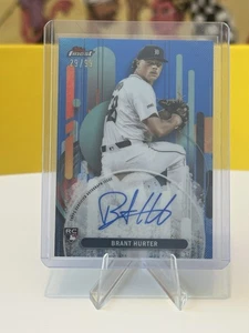 Brant Hurter RC 2025 Topps Finest - Rookie Blue Auto /99 SP - Tigers - Picture 1 of 2