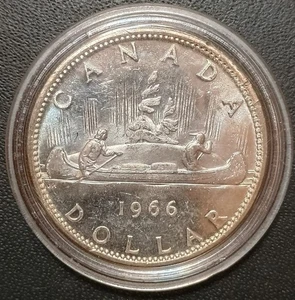 Kanada Silber Dollar 1966 PP-like - Bild 1 von 2
