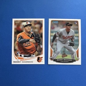 2013 Topps #270 & 2013 Bowman Chrome #205 Manny Machado RC Rookie Karte 2 x LOT - Bild 1 von 5