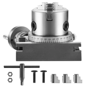 Drehtisch für Fräsmaschinen 4'' horizontal vertikal mit 3-Backenfutter - Bild 1 von 12
