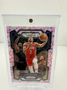 2023 CJ MCCOLLUM PANINI PRIZM CHERRY BLOSSOM CHOICE PELICANS #3/20 Jersey Match! - Bild 1 von 3