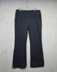 Agenlulu Pants Womens 2XL Black Flared Leg High Rise Pull On Yoga Work Slacks - Picture 1 of 12