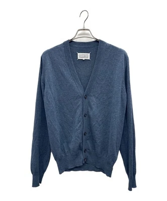 Maison Margiela/ Built-in Flocking Sleeve Knit Cardigan, Navy, Size: M - Image 1 of 4