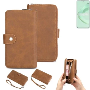 Wallet Case für Huawei nova 12 SE Schutz-Hülle Handy Tasche braun - Bild 1 von 7