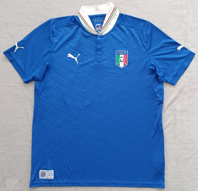 Puma Versace Italy Football Shirt Soccer Jersey Men Size S Blue | eBay