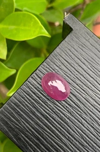 Cabujón de rubí natural de 3,60 quilates - Hermosa piedra preciosa roja profunda de África - Imagen 1 de 4