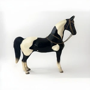Breyer #41 Western Pony Black Pinto con riendas 1956-67 - Imagen 1 de 6