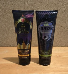Bath & Body Works DISNEY Villains EVIL QUEEN & MALEFICENT Body Cream - 2 pc - Picture 1 of 1
