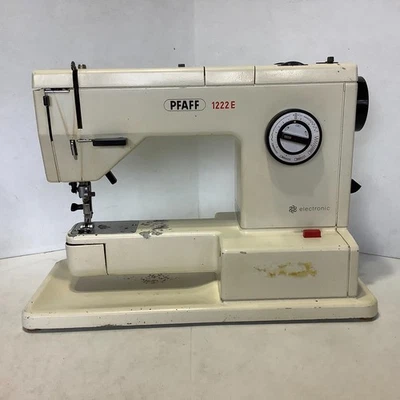 PFAFF 1222E 重型缝纫机未经测试无踏板原样零件或维修 — 第 1/4 张图片