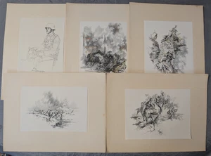 Wilhelm M. Busch PK Druckbild auf Papier Drucke Kriegsbilder aus Originalbilder - Picture 1 of 23