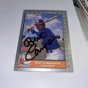 Bert Campaneris Oakland As Signed 1990 Senior League Card - Picture 1 of 1