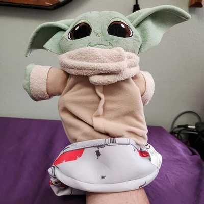 Hasbro Baby Yoda Plush Hand Puppet Stuffed Animal Toy Star Wars - Image 1 of 4