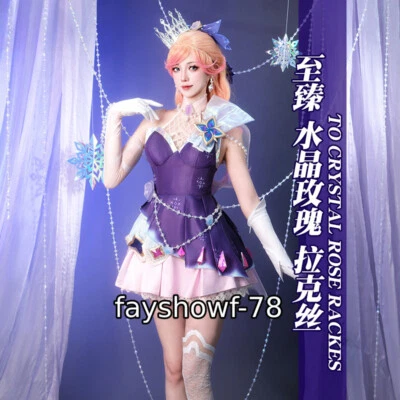 League of Legends Lux Cosplay Traje Disfraz LOL Conjunto Completo Vestido Halloween Uniforme Foto 1 de 4