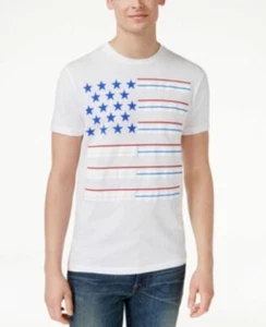 Ring of Fire Men's Red/White/Blue Cotton Print T-Shirt, Size Large, ZR-AA, bs - Bild 1 von 1