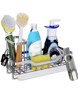Multifunctional Sponge Holder for Kitchen Sink Kitchen Sink Caddy With Brush - Picture 1 of 5