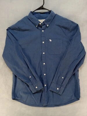  Camisa abotonada Abercrombie & Fitch A&F azul cambray para hombre talla 2XL Foto 1 de 4