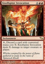 Knollspine Invocation PL Shadowmoor MTG Magic the Gathering Red English Card