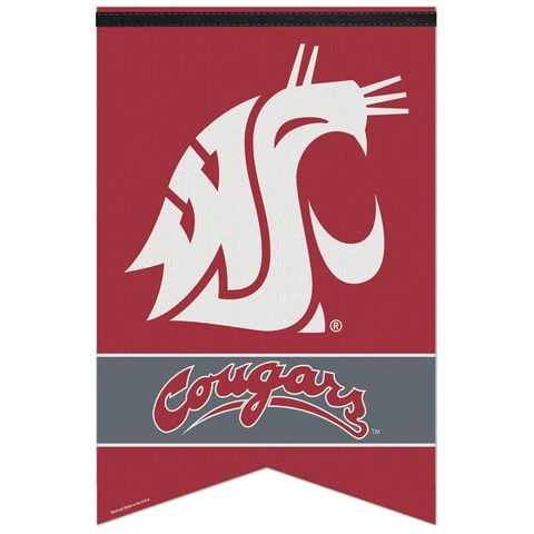 Washington State Cougars Premium Felt Banner - 17" X 26" Cover
