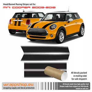 Hood Bonnet and Trunk Racing Stripes Decals for Mini Cooper 2007-2018 - Bild 1 von 1