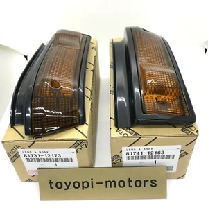 Toyota Genuine Trueno AE86 Sprinter Turn Signal Lamp Lens LH RH Pair Set NEW - Picture 1 of 12