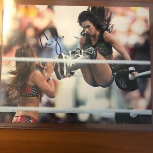 WWE AJ Lee Autographed 8x10 with COA