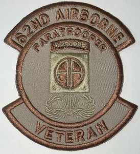 US Army DCU 82nd Airborne Division Veteran Patch Haken & Aufbügeln Repro Neu B263 - Bild 1 von 2