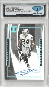 2022 Panini Impeccable Charles Woodson Immortal Ink Auto 2/5 💎 DSG 8 NM/Mint - Bild 1 von 2