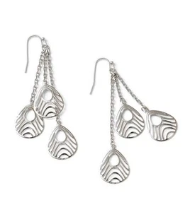 Pendientes Lia Sophia FANFARE Colgantes Tono Plata Brillante, Nuevos con Etiquetas Ligeros. Casa rodante $34 - Imagen 1 de 1