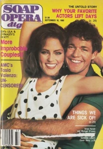 Soap Opera Digest Sept 10, 1985 KRISTI FERRELL-MICHAEL O'LEARY-CARLA BORELLI-FC - Imagen 1 de 2