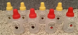 Mini Bottiglia Condimento - 8 Dispenser Portatile - Bottiglie Spremere Salsa da Viaggio - Foto 1 di 11