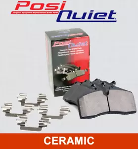 REAR SET Posi Quiet Ceramic Brake Disc Pads (+ Hardware Kit) LOW DUST 105.10530 - Bild 1 von 2
