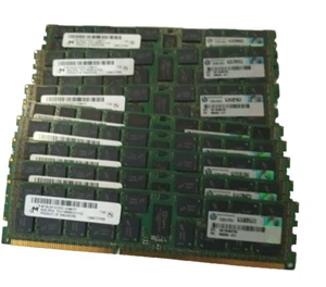 HP 8 X 8GB 2Rx4 PC3-10600R DDR3 1333MH ECC SERVER MEMORY MIRCON 500205-071 - Picture 1 of 4