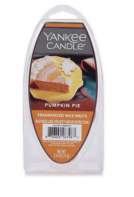 Yankee Candle Pumpkin Pie Fragranced Wax Melts - 2.6 oz (6 Count)