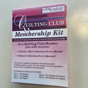 Anita Goodesign Quilting Club Machine Embroidery Design Collection - Picture 1 of 2