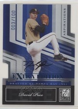 2007 Donruss Elite Extra Edition Aspirations Die-Cut Signatures David Price Auto