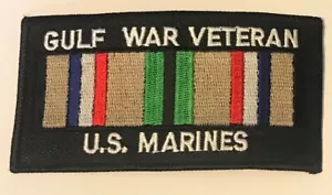 GULF WAR VETERAN PATCH U.S. MARINES - MILITARY - NEW BIKER VEST PATCH - Picture 1 of 1
