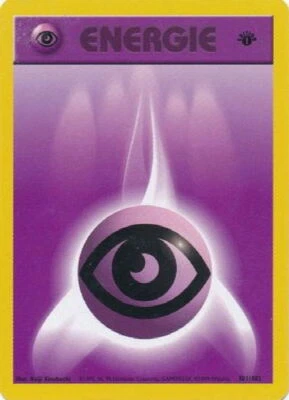 POKEMON Card GERMAN BASE SET 1st Edition PSYCHIC ENERGY #101/102 Common VG! - Image 1 of 2