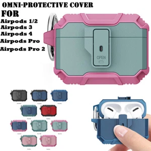 For Airpods 1/2 Gen 3rd Gen 4th Gen Pro & Pro 2nd Gen Shockproof Earphone Case - Picture 1 of 18
