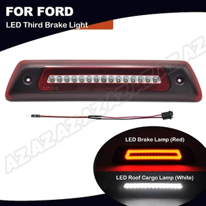 Tercera lámpara de freno roja LED para Ford F-150 Raptor 2009-2014 techo luz de carga blanca - Imagen 1 de 10