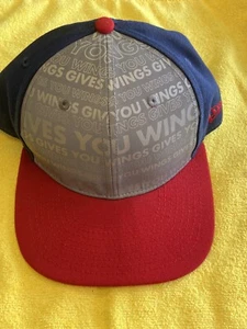 Redbull Athlete Snapback Cap Hat Red Blue Grey "Gives you wings" - Picture 1 of 12