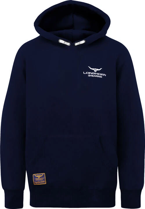 HORNER SHEARING Longhorn Shearing Kids Signature Series Hoodie Navy Blue