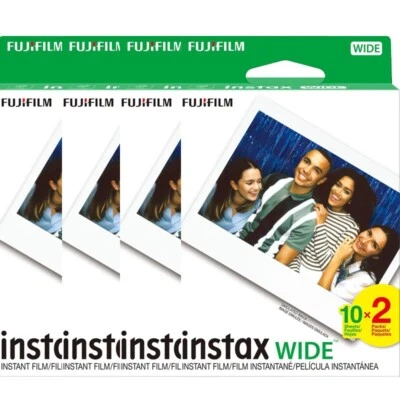 80 Prints Fujifilm Instax Wide Instant Film for Fuji 200, 210, 300 Camera    - Image 1 of 4